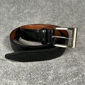 Allen Edmonds Dress Belt Shell Cordovan Horween Leather Black Mens 38 (95cm) USA